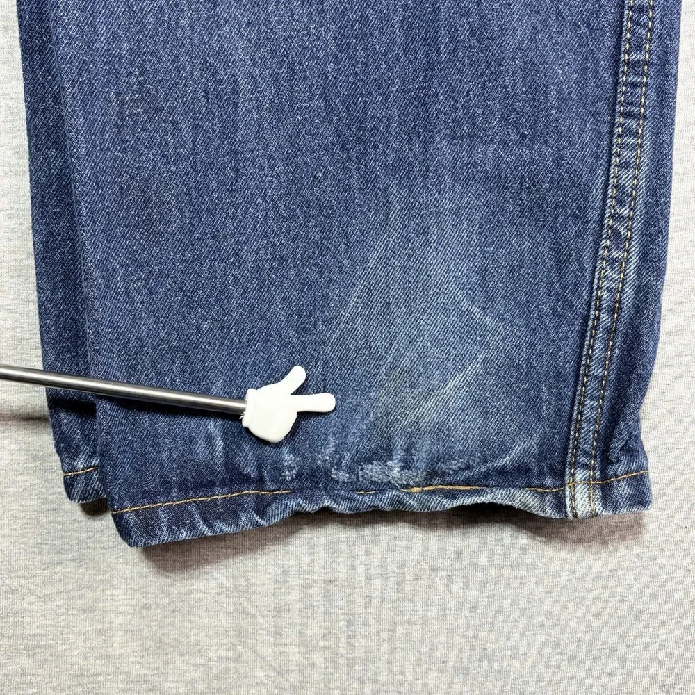 Levis 505 Jeans Men's 38x30 Regular Straight Blue Denim Wash Jeans Cotton Casual